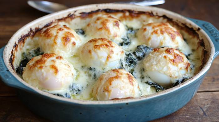 Recette des Œufs Mollets Florentine