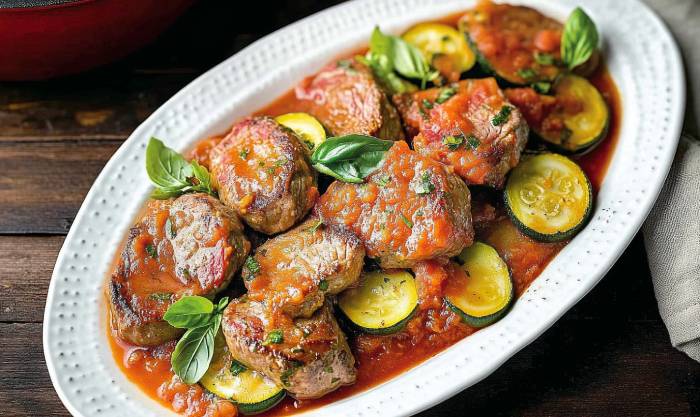 Recette du Filet mignon à la tomate et aux herbes de Provence