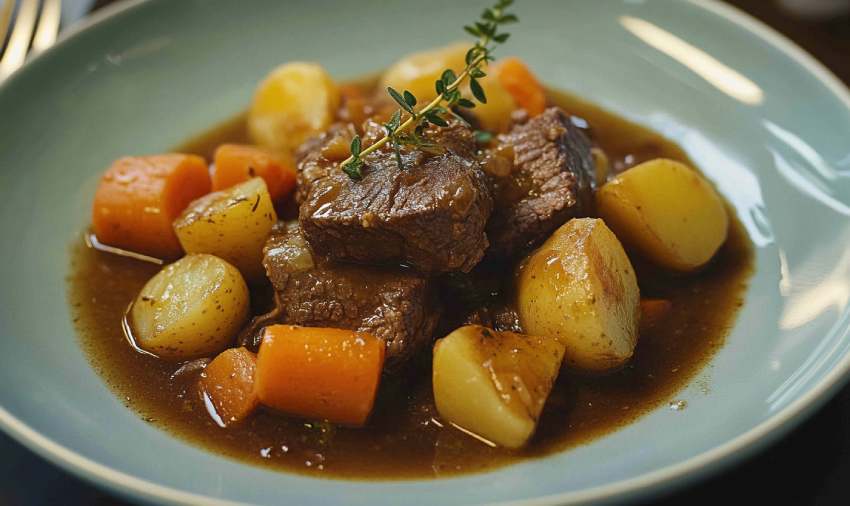 Ragoût de boeuf aux carottes et aux pommes de terre