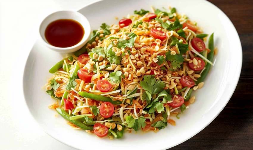 Salade Som Tam à la Papaye Verte : un classique Thailandais