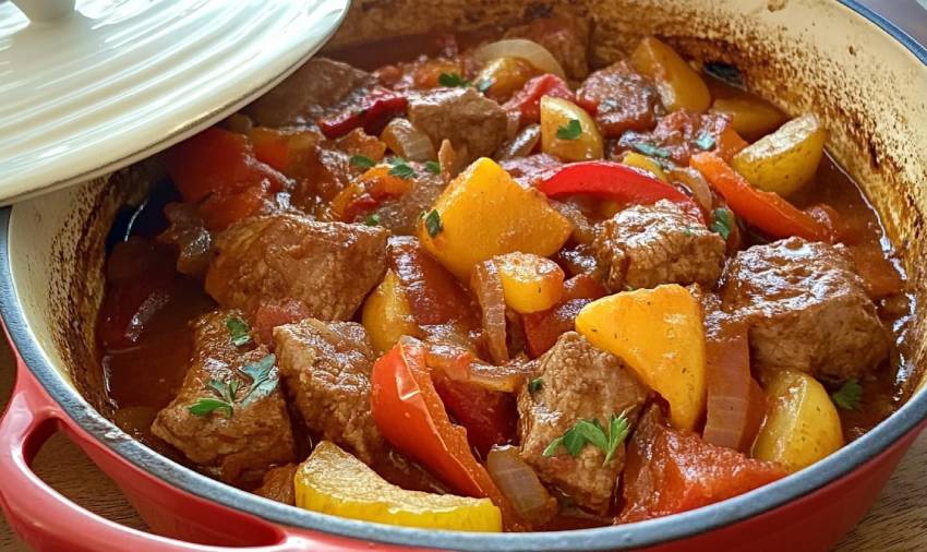 Sauté de veau basquaise aux pommes de terre : Une recette riche en saveurs